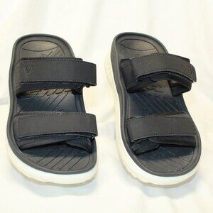 Vionic Size 8 Black RENEWAL Comfort Adjustable Backless Slip-On Slide Sandals
